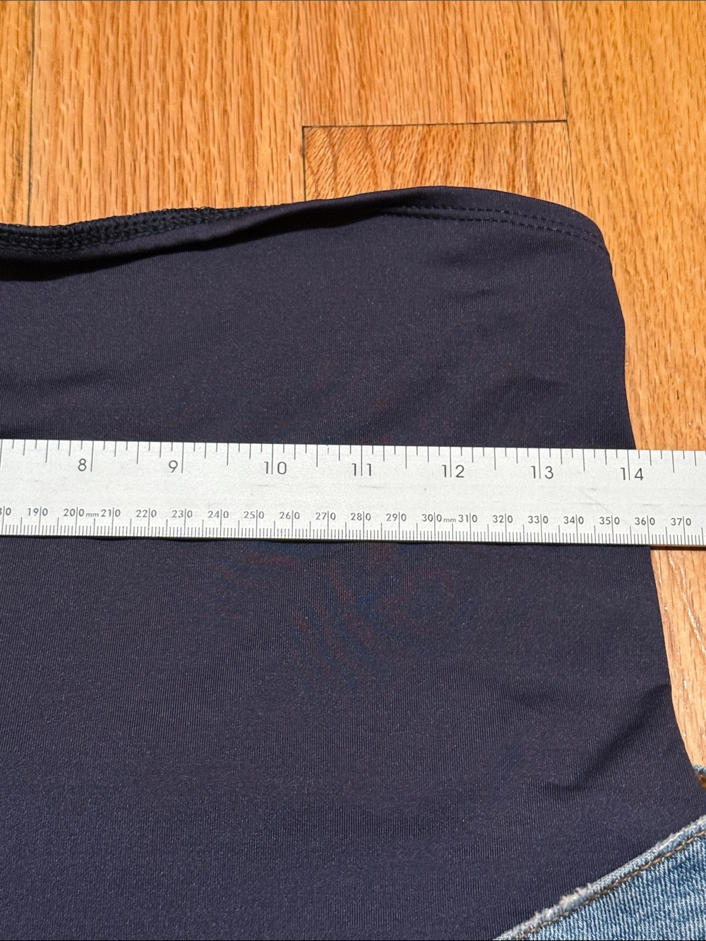 Abercrombie Maternity Light Blue 90s Straight Jeans Over-Belly Size 27/4 - Picture 9 of 16